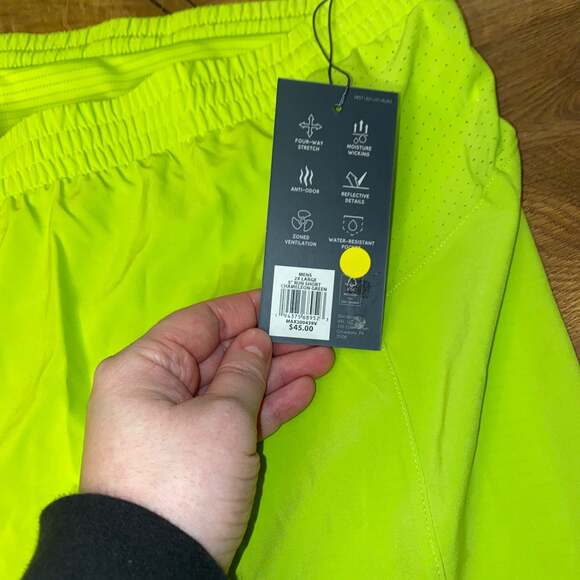 VRST Accelerate Run Shorts Size XXL Chameleon Green 5" Lined‎ Pocket NEW Men - Picture 2 of 4